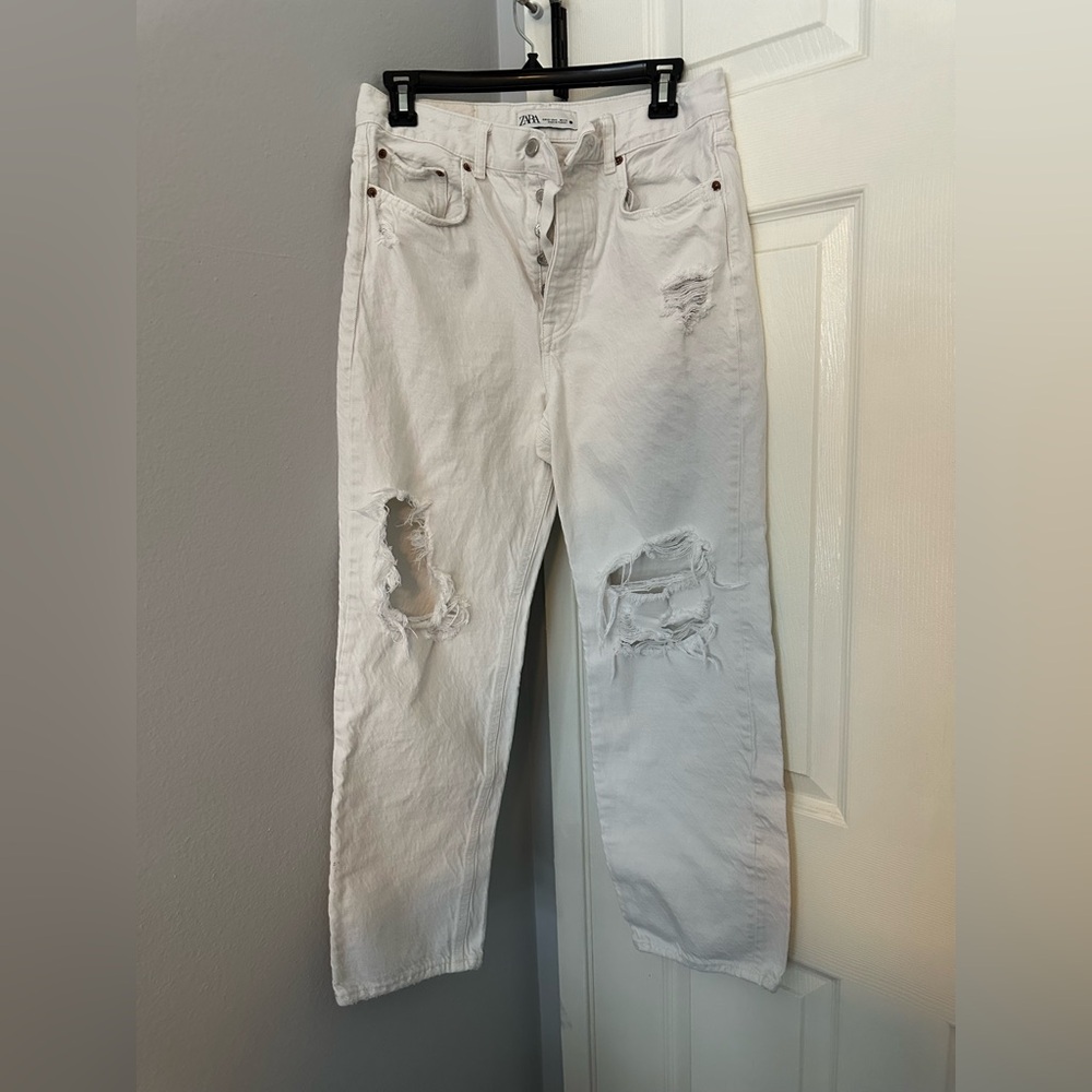 Zara white jeans